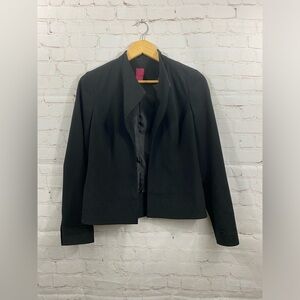 212 Collection Blazer Women's Size 4 Black Open Front Jacket